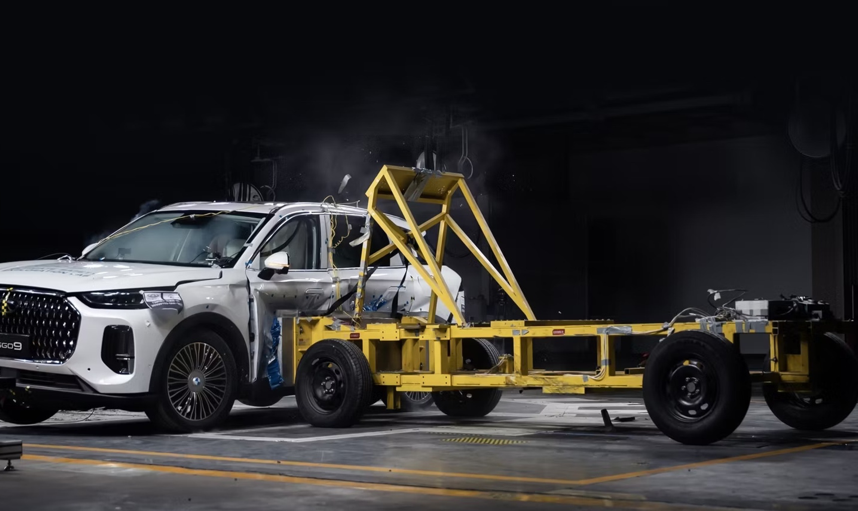 CHERY TIGGO 9 прошел боковой краш-тест по стандартам Euro NCAP