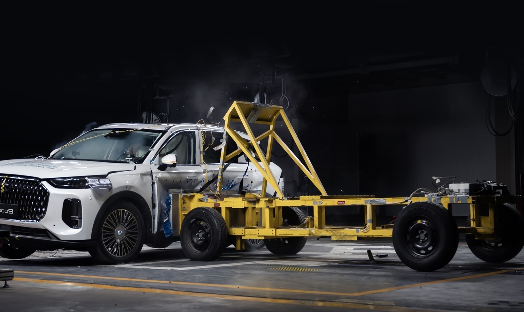 CHERY TIGGO 9 прошел боковой краш-тест по стандартам Euro NCAP