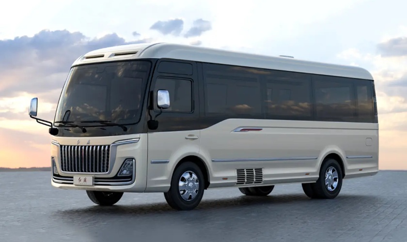 HONGQI представил новый премиальный автобус GUOYUE REEV с гибридной системой и запасом хода 900 км